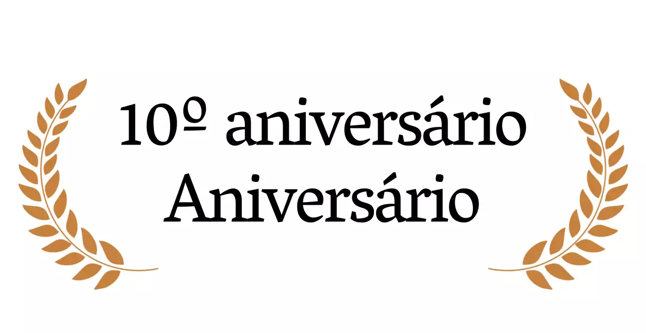 Declaração de fundação de uma empresa elegante em serifas