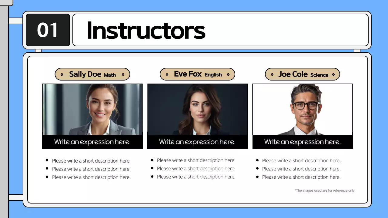 Blue Simple Learning Guide Presentation