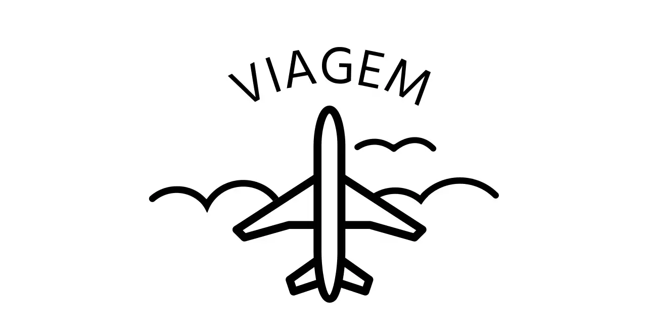 Agência de viagens simples e moderna com ilustrações de aviões e nuvens