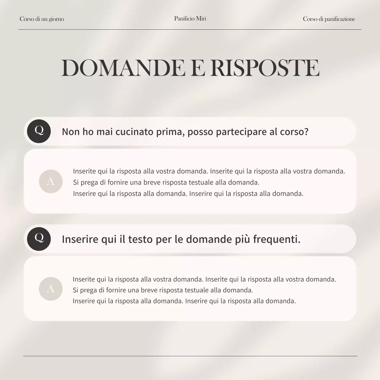 Promuovere un moderno corso di un giorno in avorio e nero