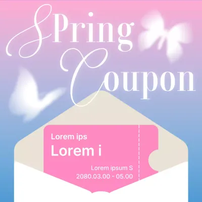 Promouvoir une vente de printemps en rose