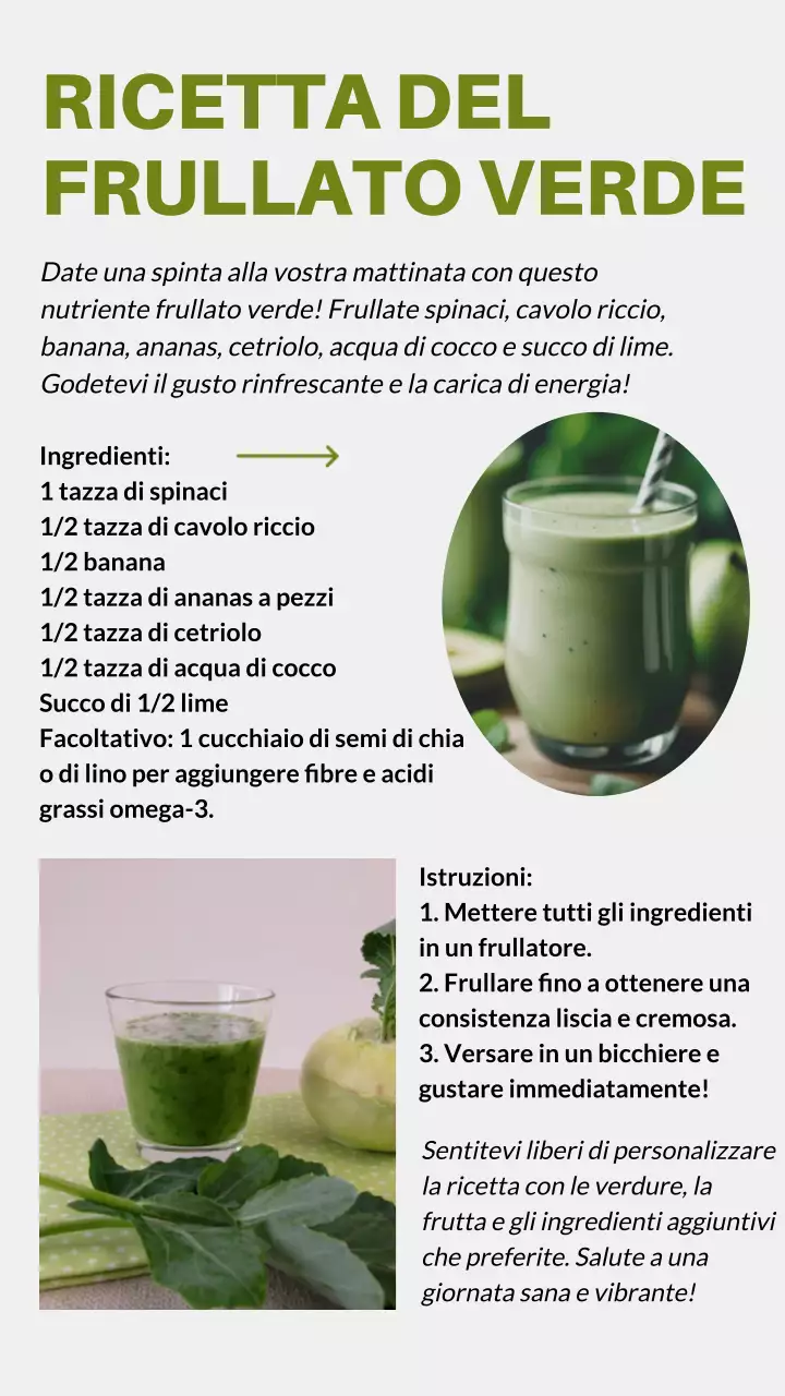 Verde e beige Estetica moderna Promozione sana del blog