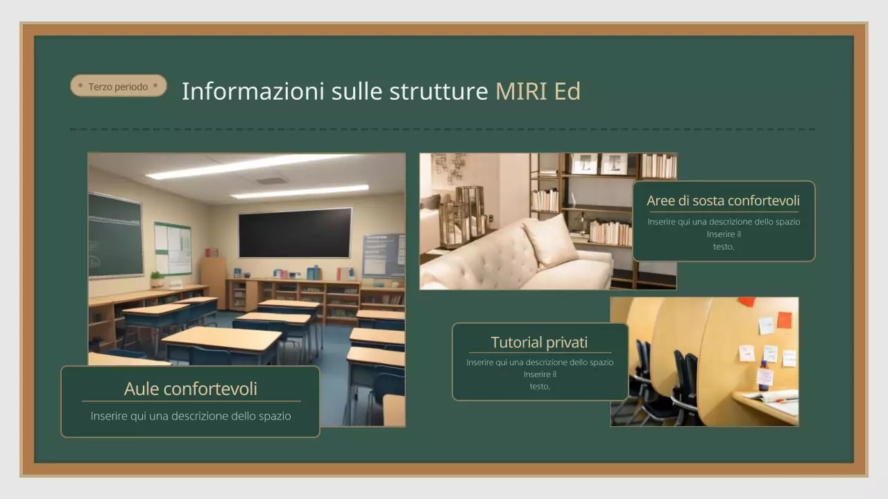 Un prospetto scolastico semplice e astratto