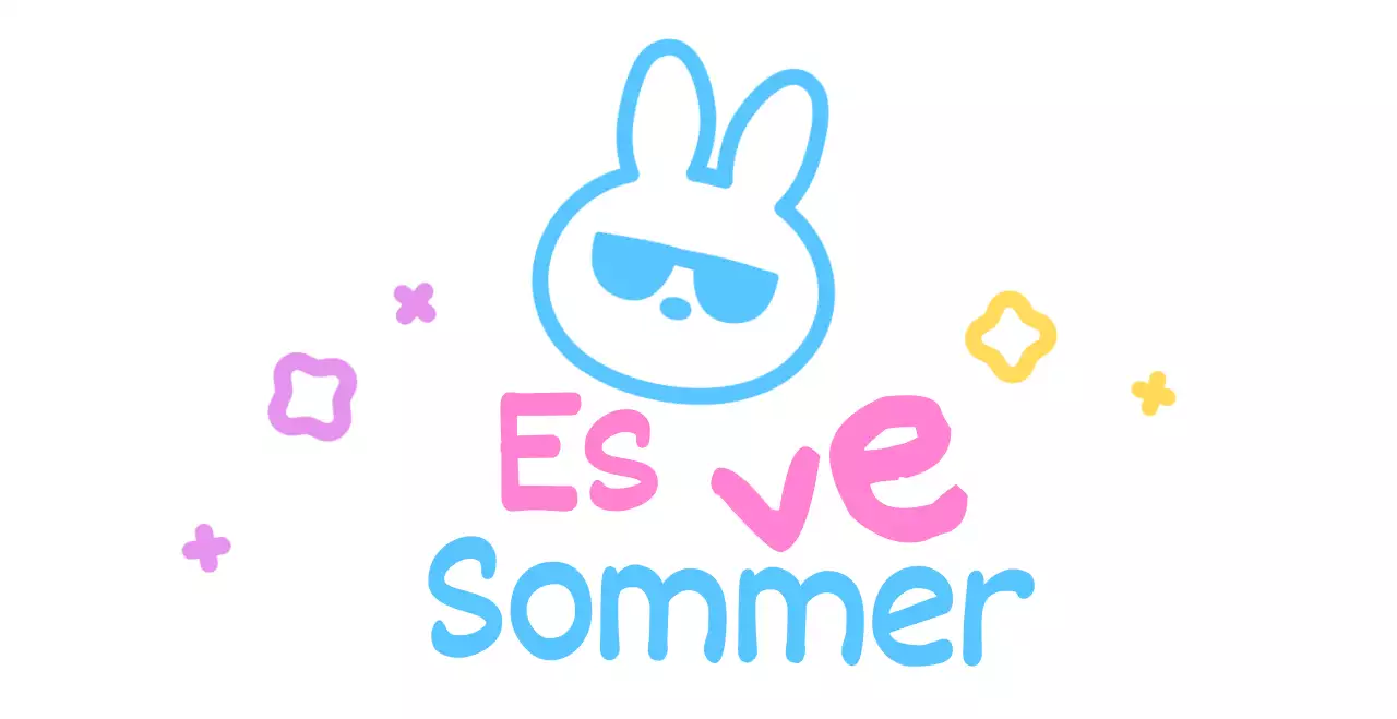 Hase mit niedlicher handgeschriebener Sommersonnenbrille