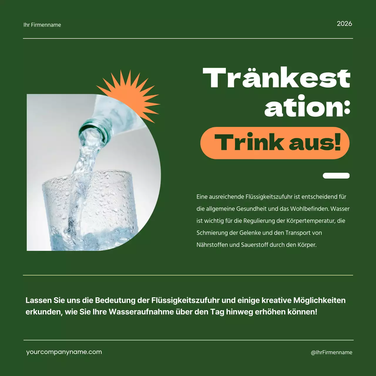 Grün Gelb Geometrisch Gesunde Ernährung Diätanleitung