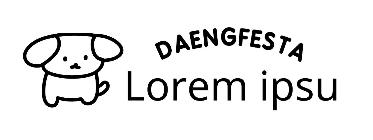 Niedliches und kuscheliges Welpenfest mit Welpenillustrationen und geschwungenem Text