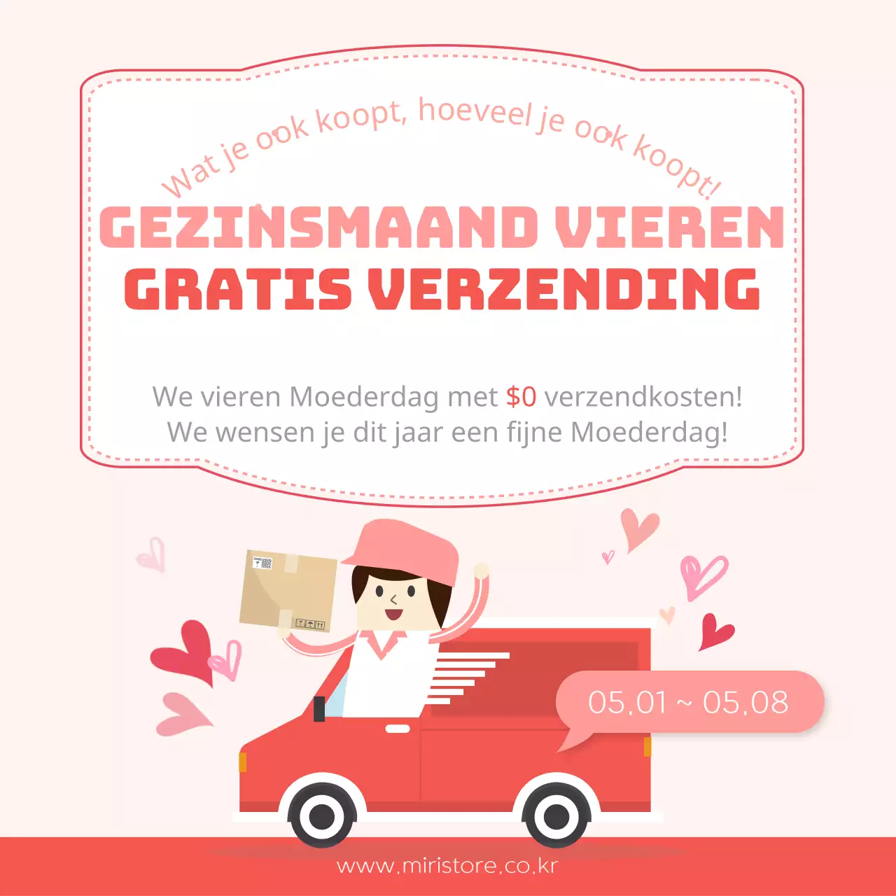 Leuke Moederdagcadeaus in rood en roze promoten