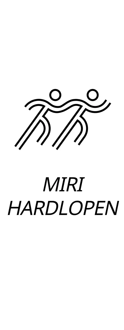 Eenvoudige hardloopwedstrijd met illustraties van hardlopers