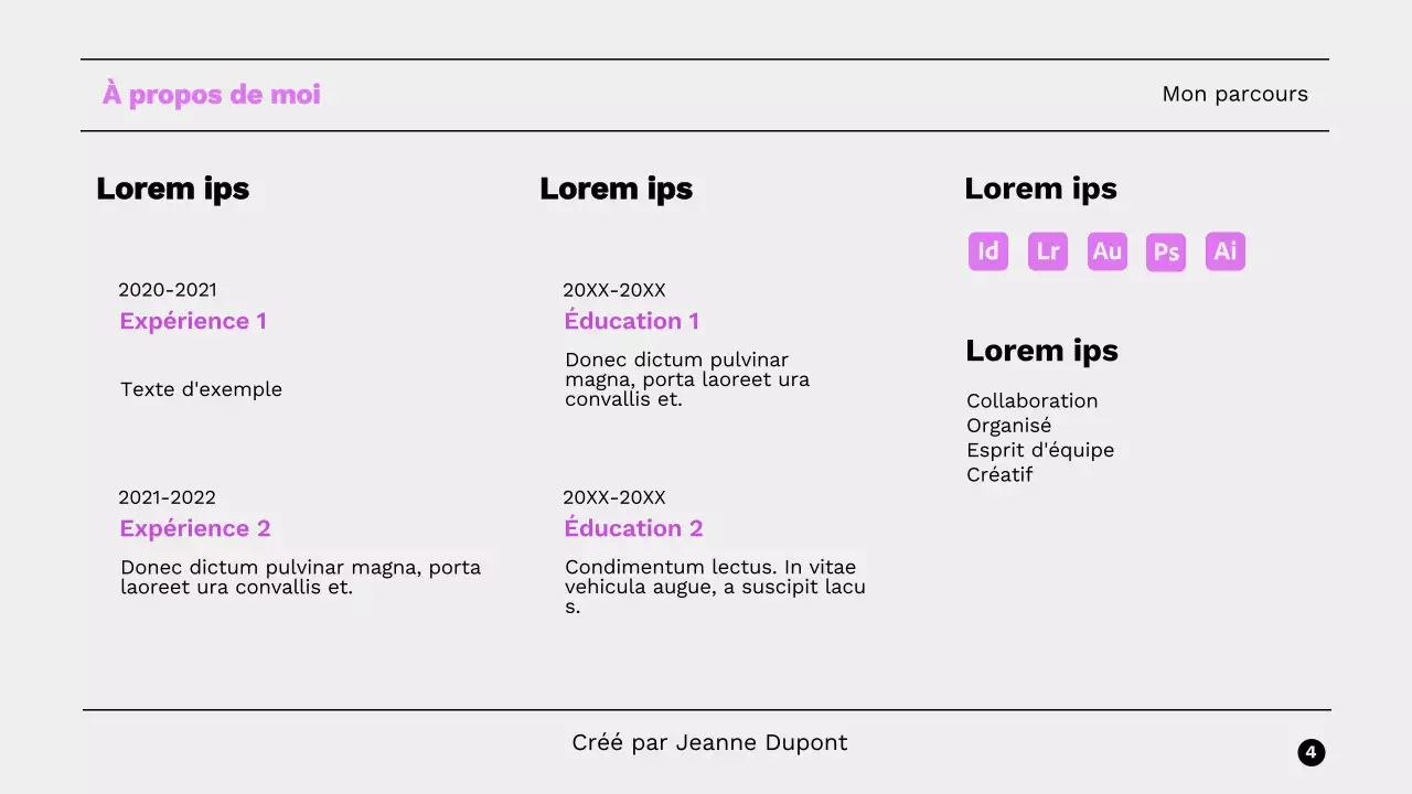 Portefeuille Lilas Basic Bold