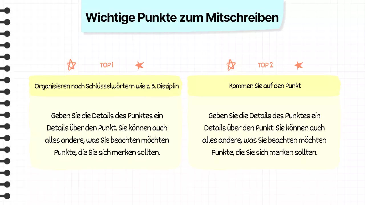 Über kitschige Notizzettel in Gelb und Orange