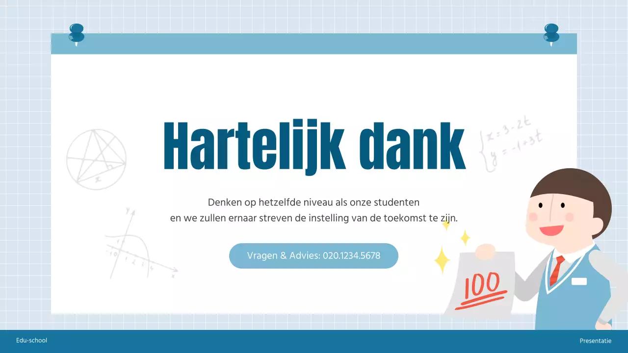 Een kennismaking met de blauwe en grijze gezellige wiskundeschool