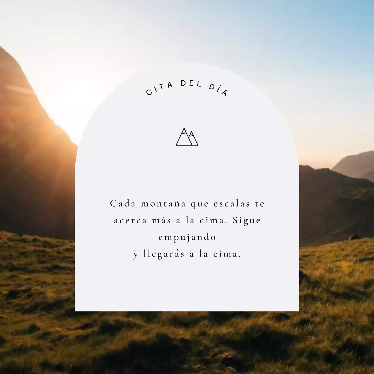 Gris Simple Inspiring Quote Publicidad