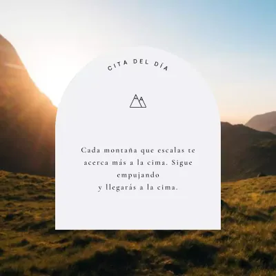 Gris Simple Inspiring Quote Publicidad