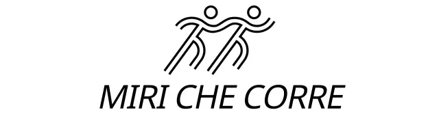 Semplice gara di corsa con illustrazioni di corridori