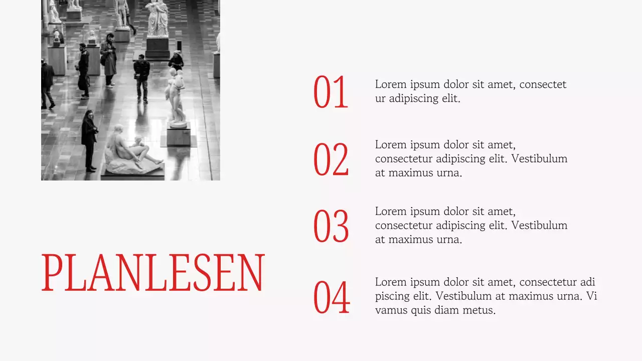 Graue und rote elegante europäische Kunst Vortragsmaterial