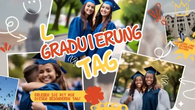 Gelb Traditionelle Abschlussfeier Vlog