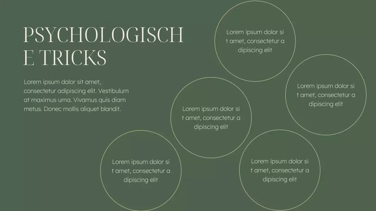 Grün und Beige Elegantes Vortragsmaterial zur psychischen Gesundheit