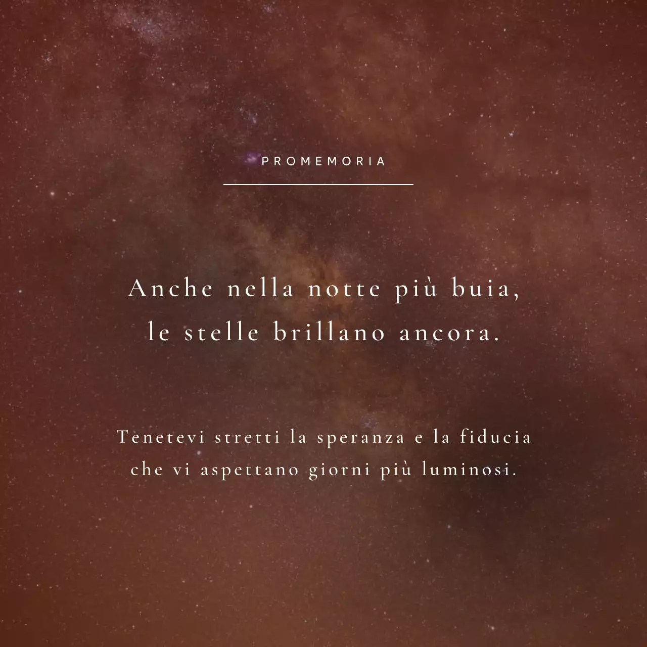 Marrone Elegante citazione incoraggiante Pubblicità