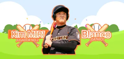 Naranja y verde campo de béisbol ilustración animar concepto