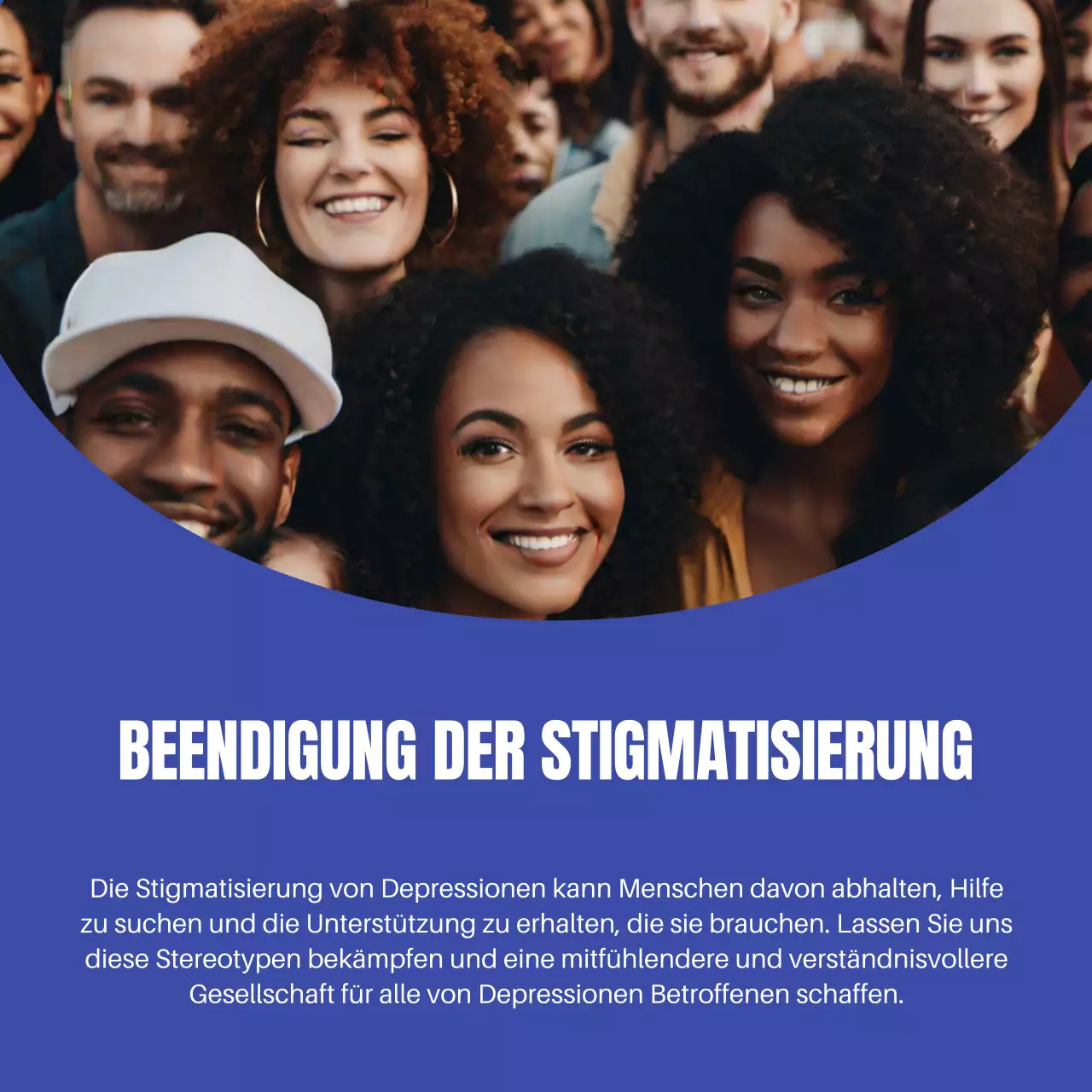 Blue and White Modern Depressionen verstehen Einleitung