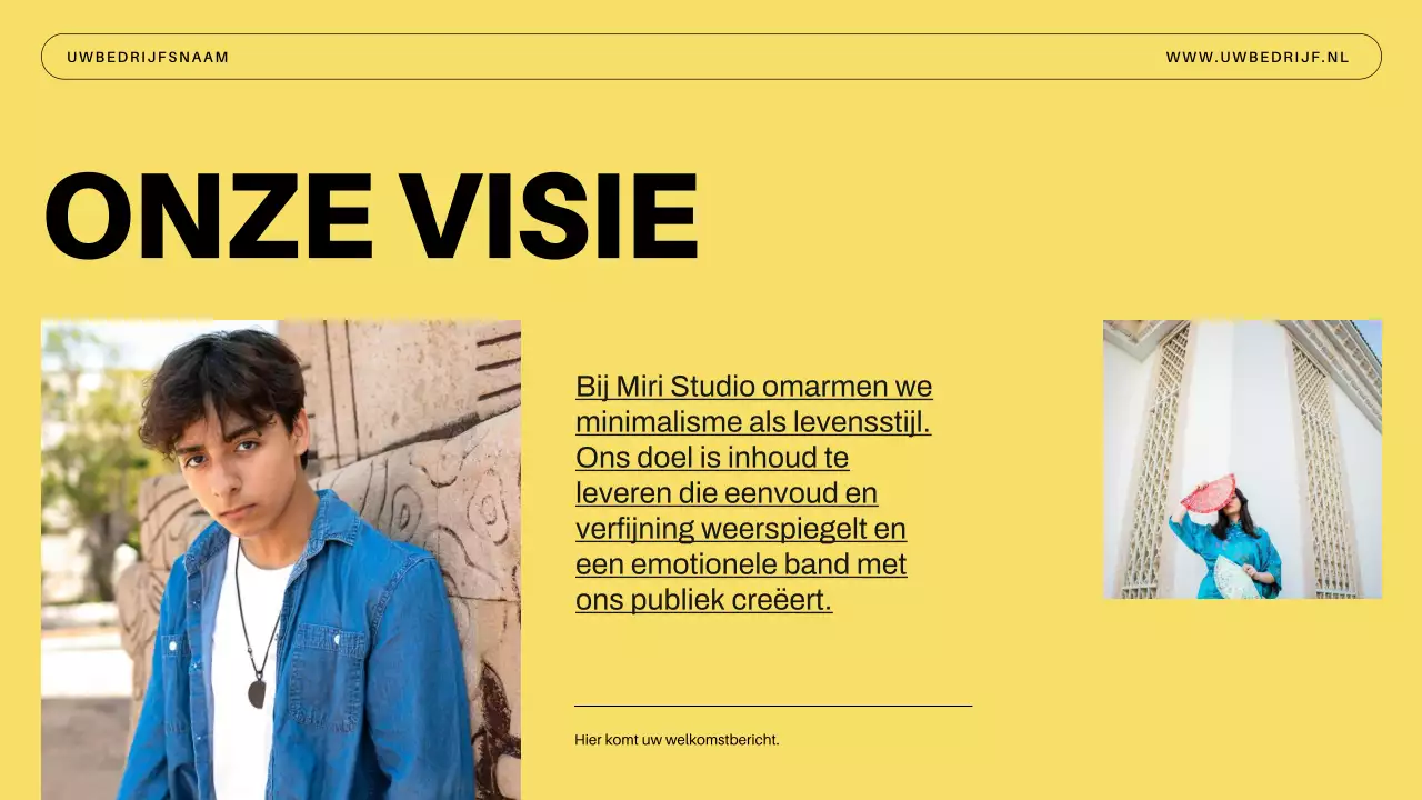 Introductie van Blue Minimal Business