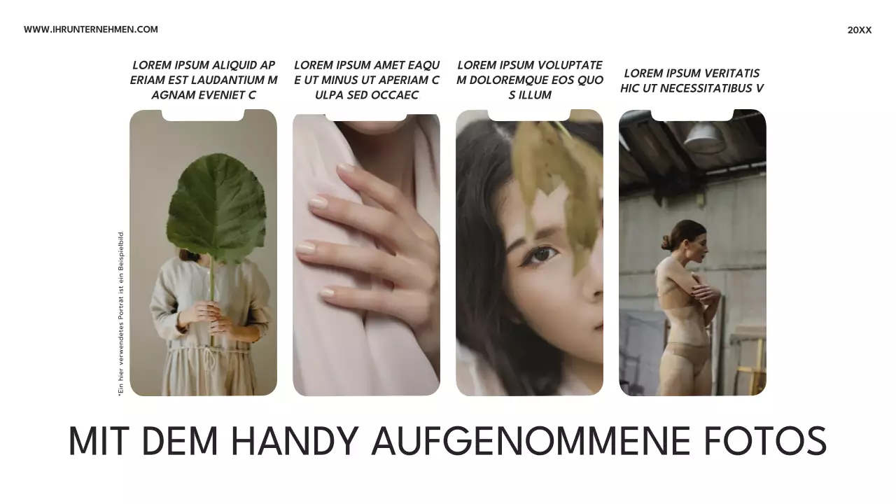 Schwarze und weiße moderne Fotocollage Werbung