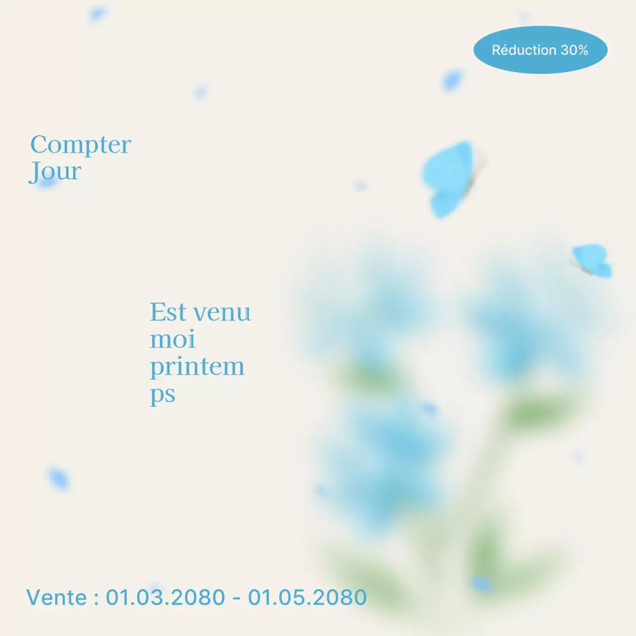 Promouvoir les soldes de printemps avec le beige et le rose en vogue