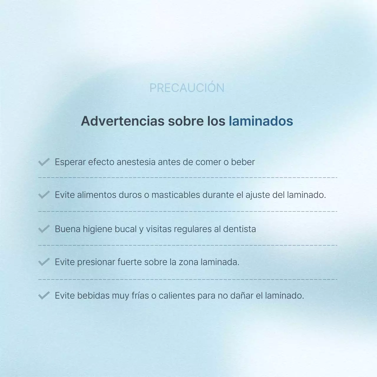 Un sencillo kit de redes sociales de marketing para consultas dentales en blanco y azul claro para promocionar la consulta.