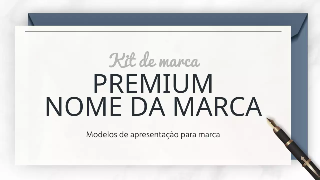 Promover uma marca de luxo em branco e azul-marinho
