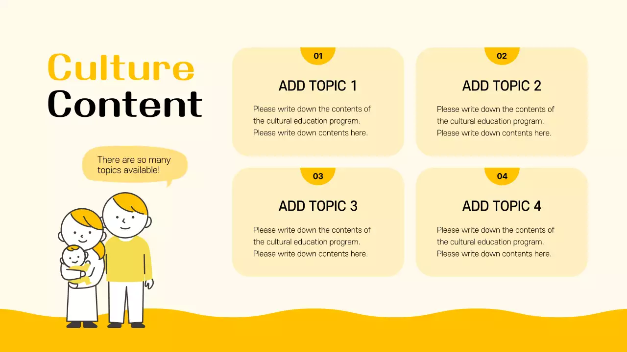 Yellow Simple Family Presentation