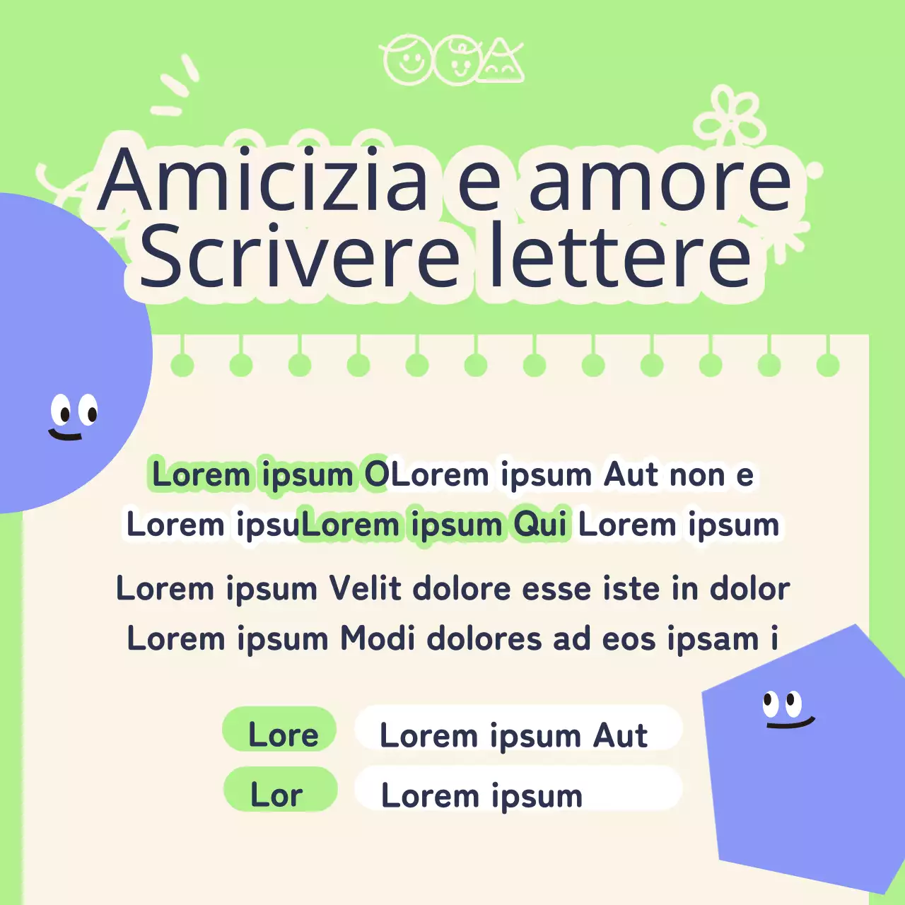 Promuovete il vostro evento della Settimana dell'amore per i vostri amici in viola e chartreuse