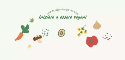 Design del mercato delle pulci con illustrazioni di diverse verdure