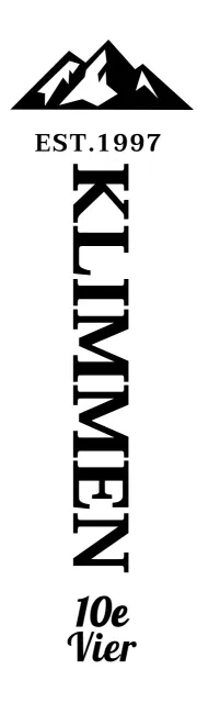 Vintage-geïnspireerde klimclub met bergillustraties en schreeflettertypes