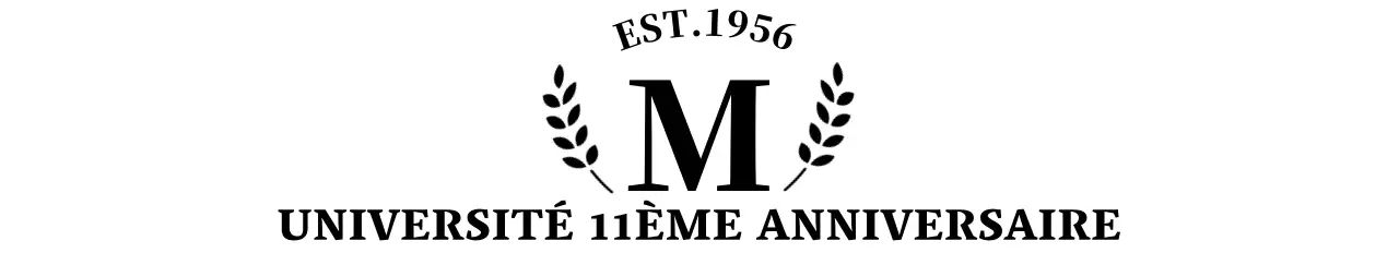 Concept simple de souvenir d'université avec logo en forme de laurier