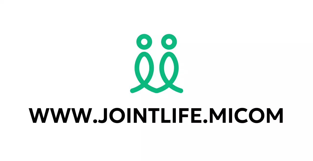 Een lettertypeontwerp met een logo in de vorm van een persoon en een gecentreerde uitlijning