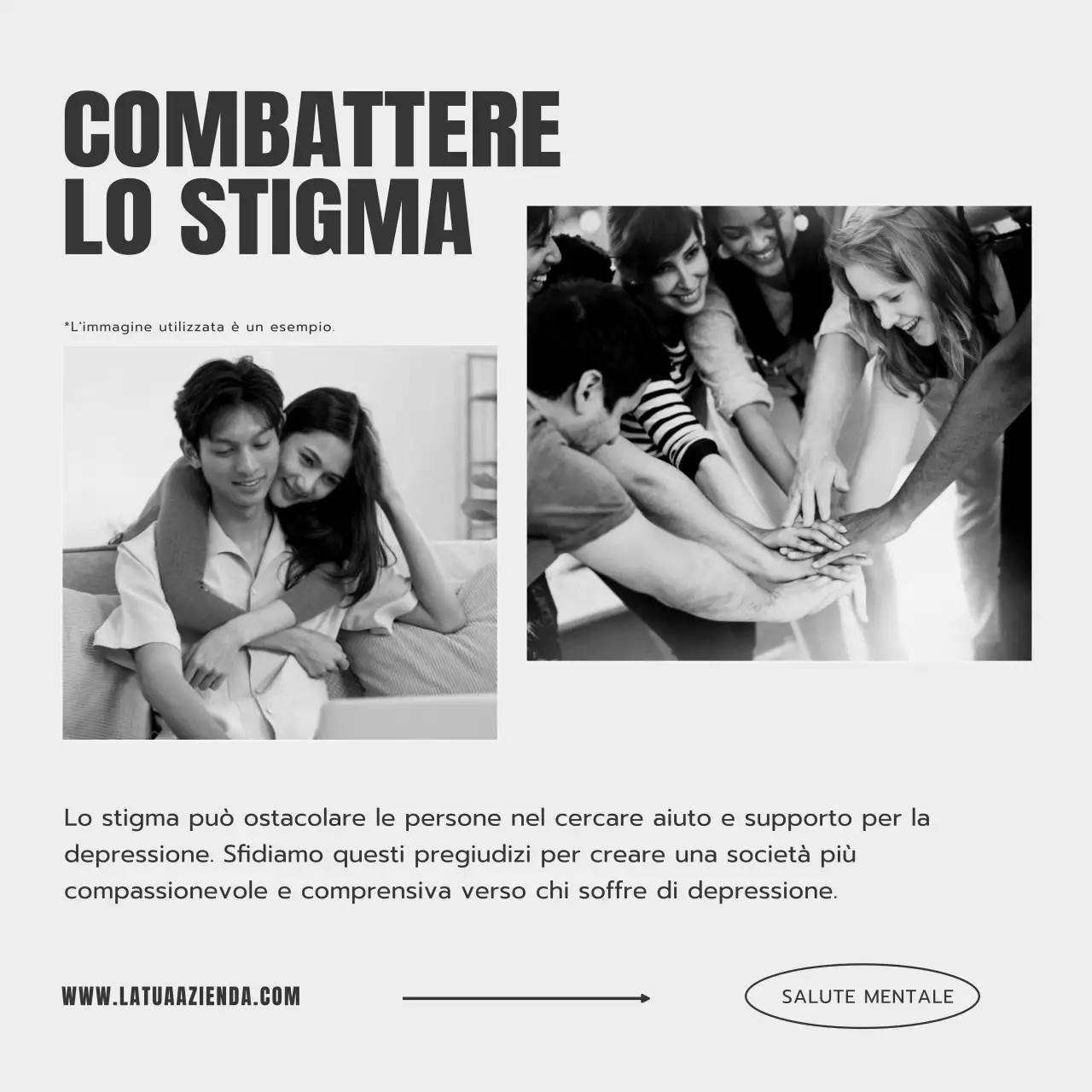 Beige e Grigio Minimal Care Psicologia Promozione del blog