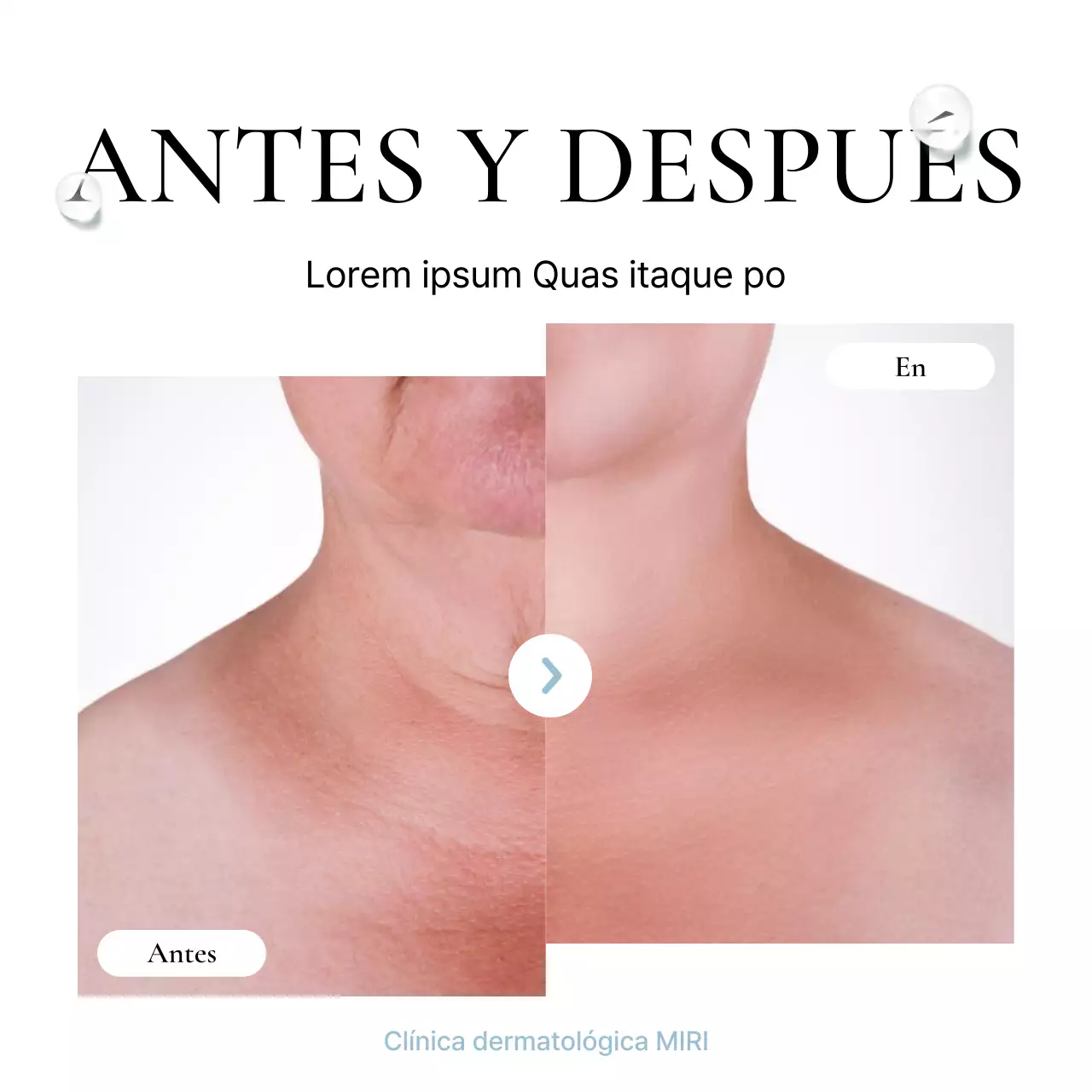 Kit de medios sociales de marketing hospitalario para promocionar una sencilla consulta de dermatología en blanco y azul claro.