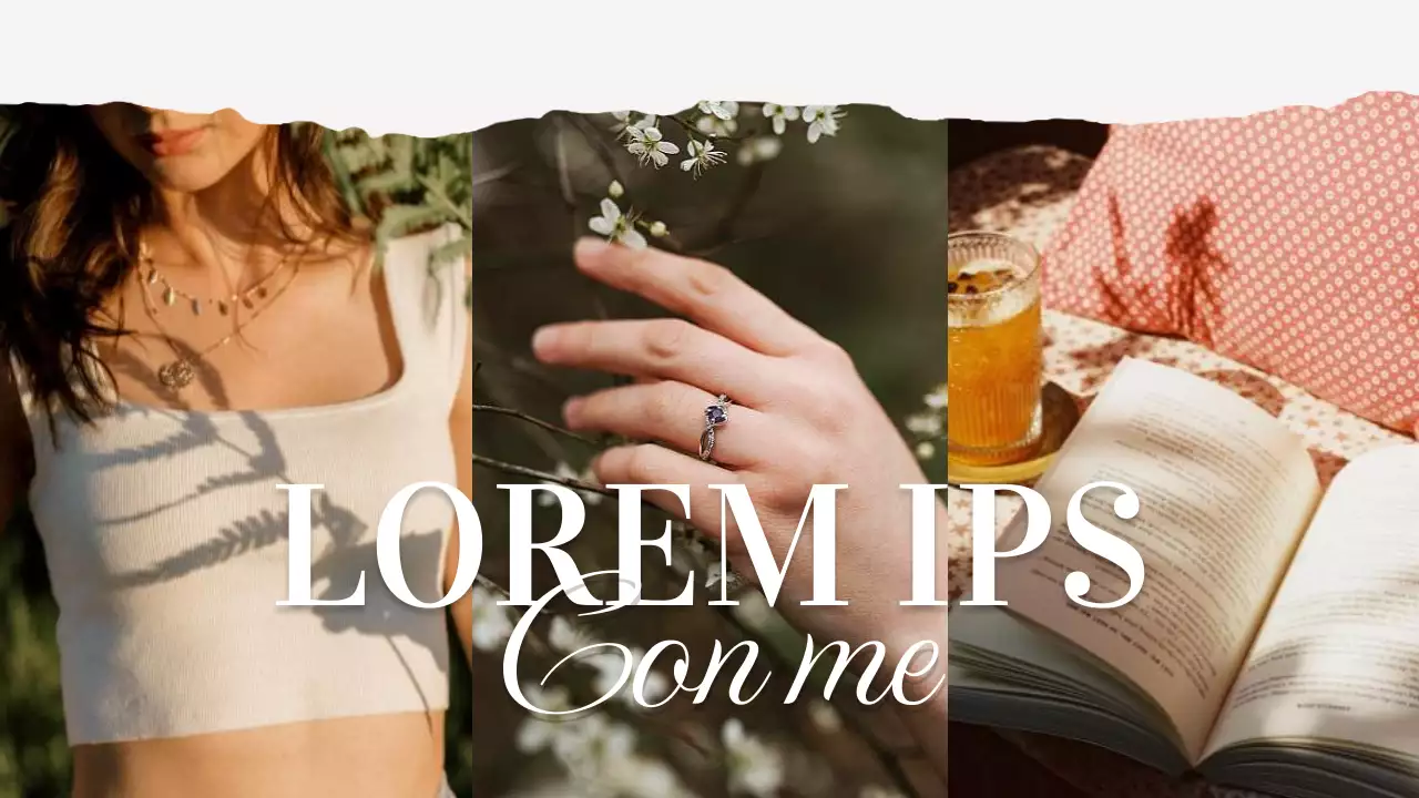 Promozione Vlog quotidiano moderno beige e rosa