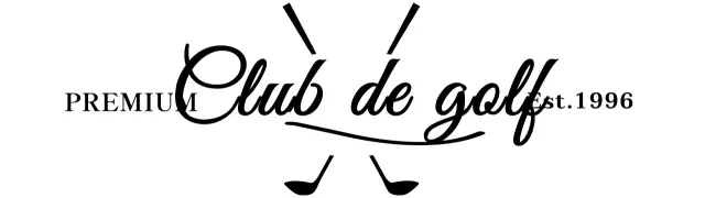 Palos de golf con cursiva manuscrita para un toque de clase