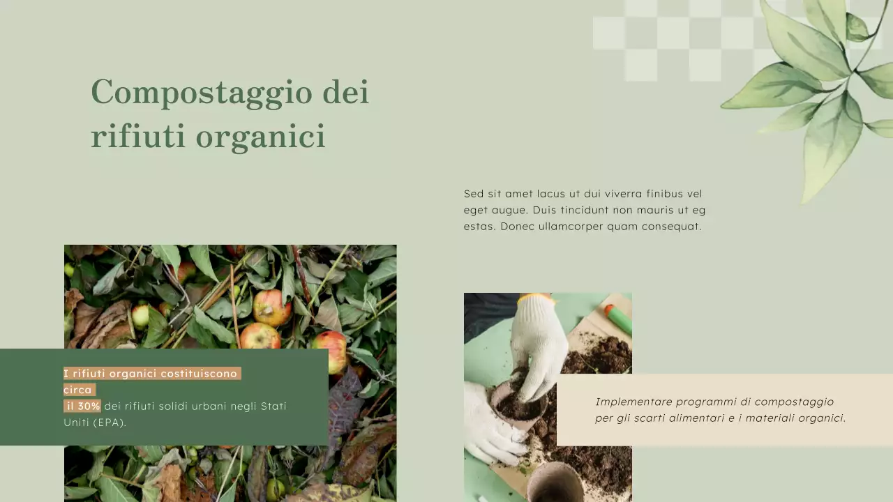 Green Natural Business Strategia innovativa di riciclaggio