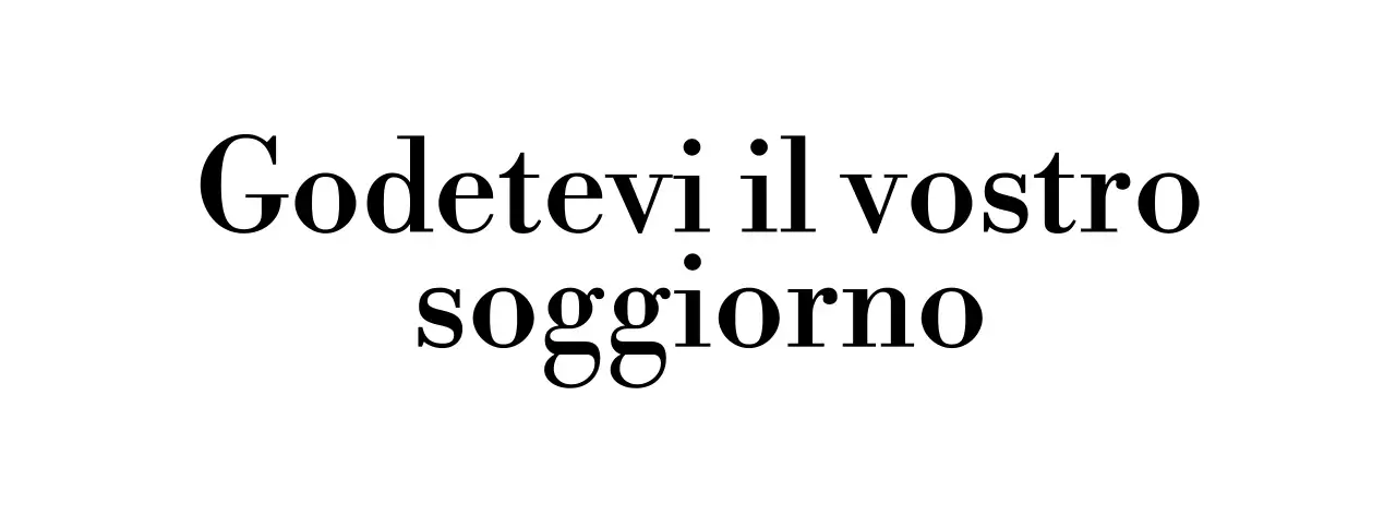 Un'agenzia di viaggi dall'aspetto elegante con testo serif