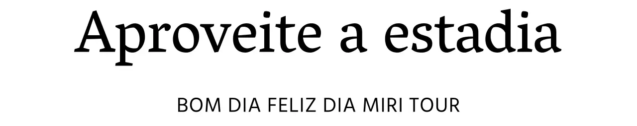 Uma agência de viagens com um aspeto elegante e texto com serifa