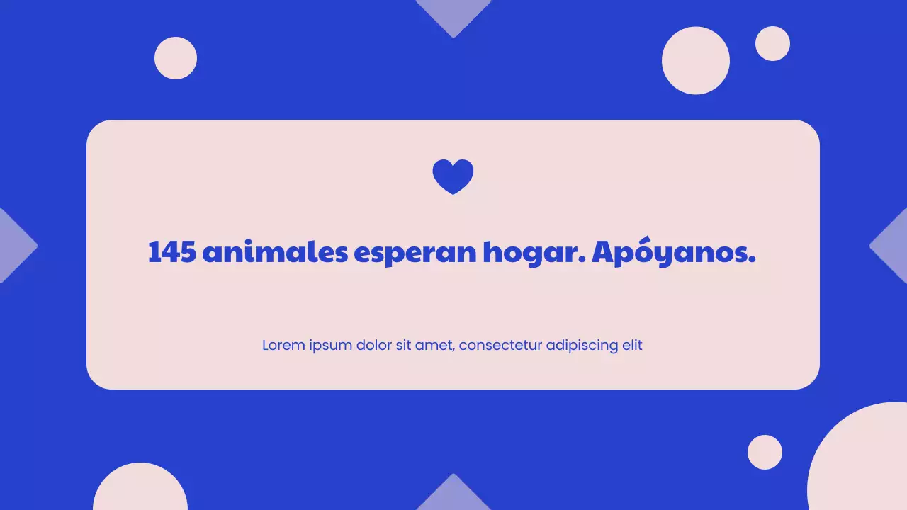 Campaña del Centro de Adopción Moderno Azul y Rosa
