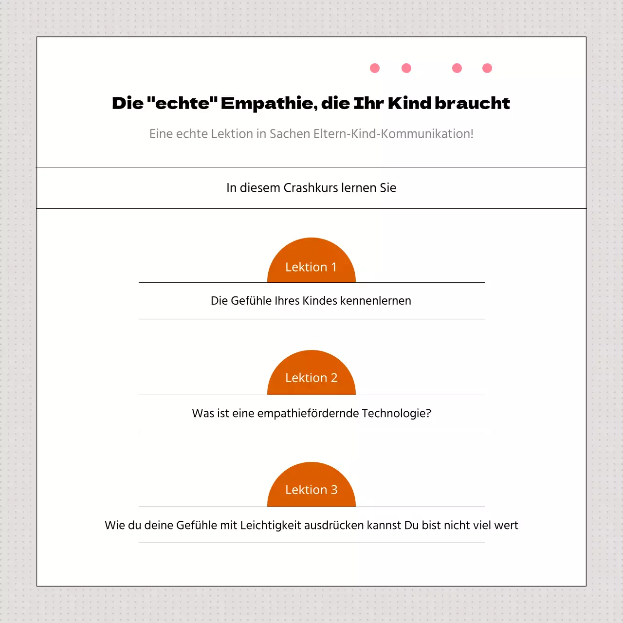 Förderung der elterlichen Erziehung mit einem modernen gelb-orangenen Monat der Familiengeschichte