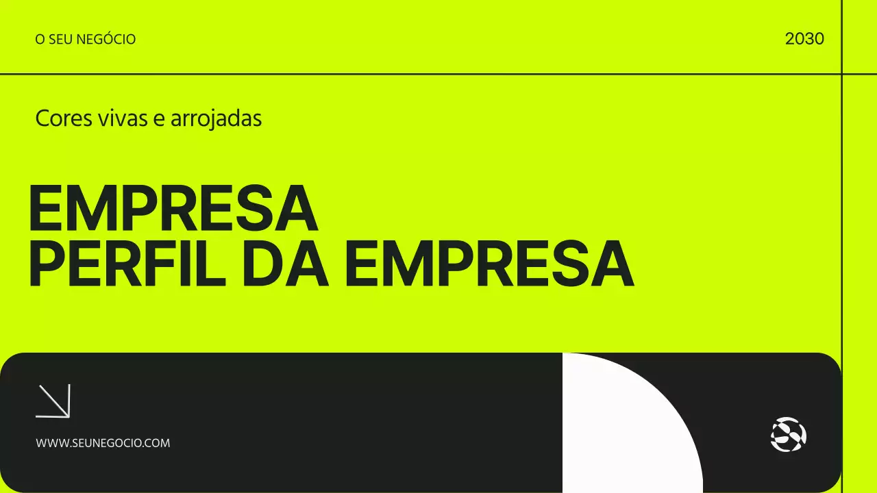 Introdução ao negócio moderno em néon e preto
