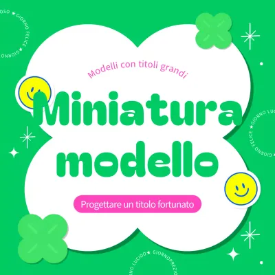 Coprire con una simpatica cornice verde