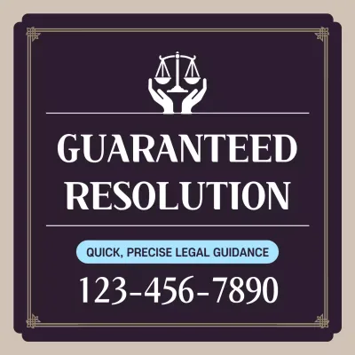 Promote your legal counseling services with beige and purple
