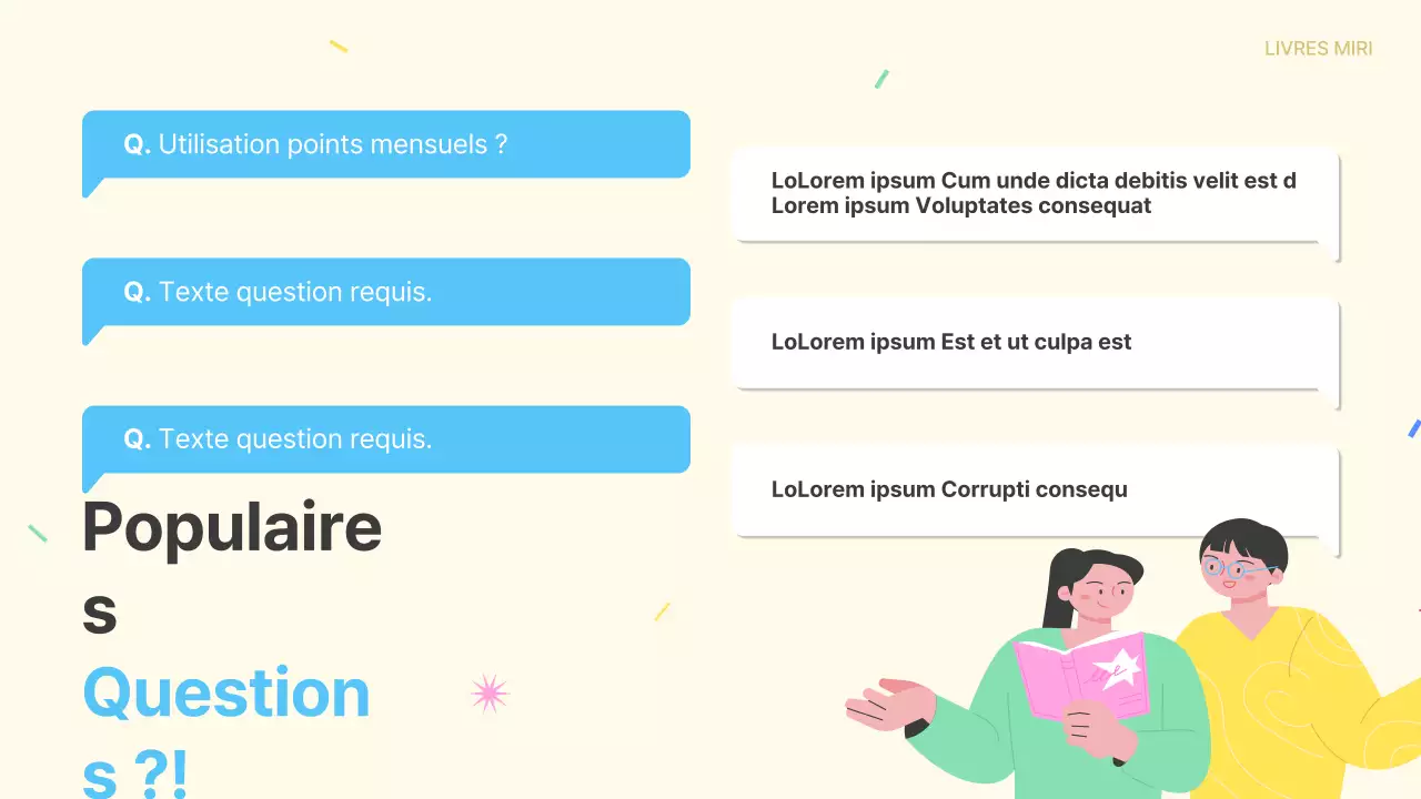 Promouvoir l'adhésion à un club de lecture jaune et bleu clair