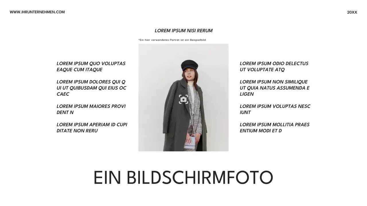 Schwarze und weiße moderne Fotocollage Werbung