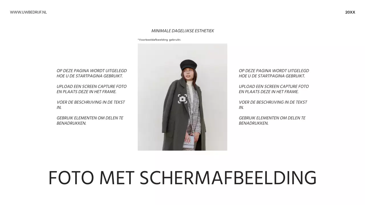 Zwart-wit moderne fotocollage advertentie